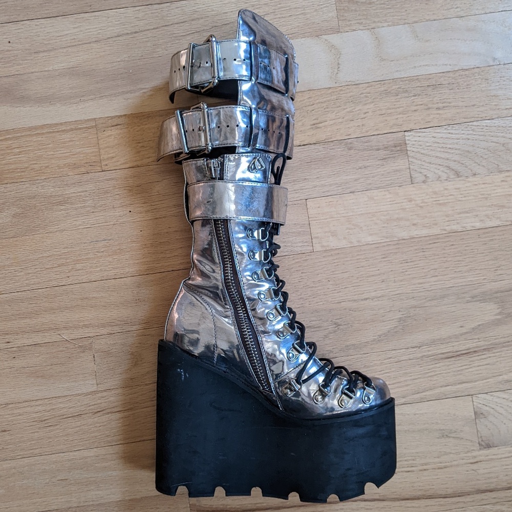 Metallic Current Mood Guardian Boots - Picture 5 of 13